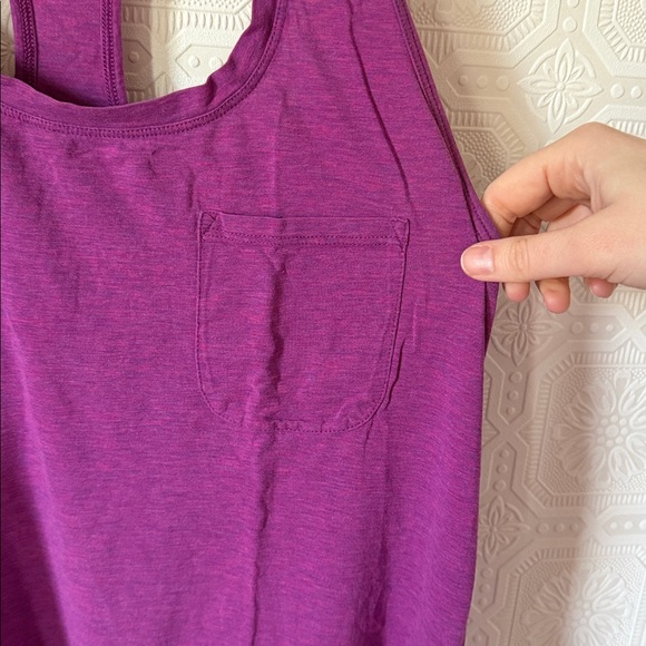 Lululemon Yogi Racer Back III Heathered Regal Plum Size 10 - Picture 4 of 9